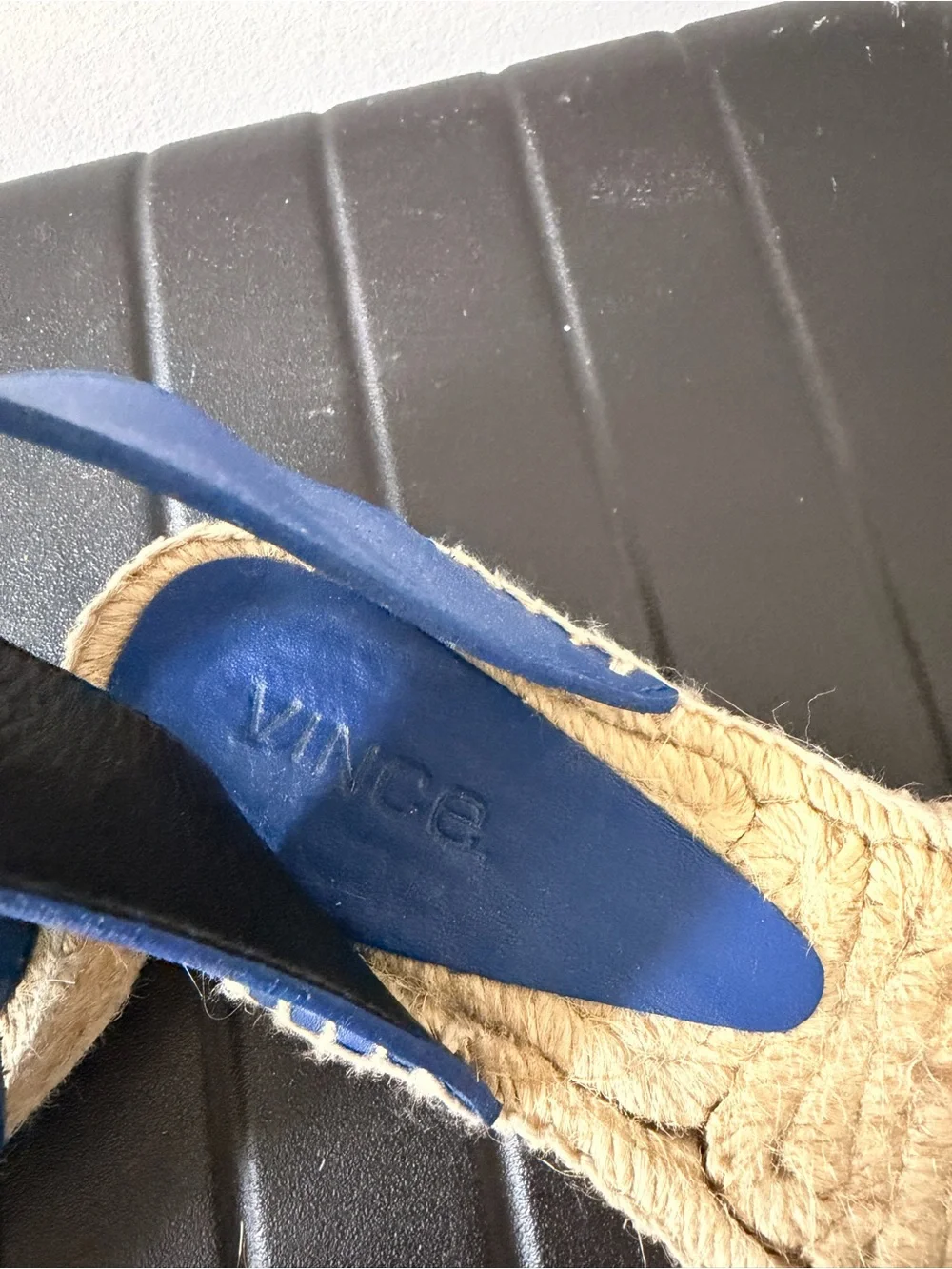 Vince Blue Espadrille Platform Sandals